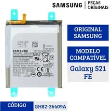 Bateria Lítio Original Samsung Celular S21 FE 5G 4500mah GH82-26409A S21FE G990E Bg990aby