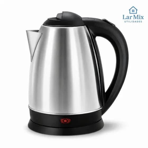 Chaleira Elétrica Jarra Inox 1,8L 220V 1500W Desligamento Automático