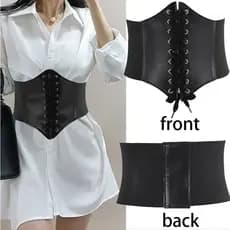 Corset Feminino Faixa Larga Elástica Ajuste Confortável Para Cintura Gótico Fashion