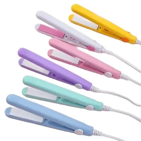 Mini Chapinha Prancha De Bolsa Port átil Cabelo Bivolt Estojo