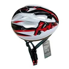 CAPACETE INFANTIL BRANCO C/PRETO - DEKO - MOD CHIBANTE