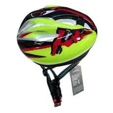 CAPACETE INFANTIL VERDE C/PRETO - DEKO - MOD CHIBANTE