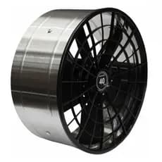 Exaustor 40cm Alta Vazão em Inox 210w 110v ou 220v para restaurante cozinha com motor blindado
