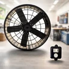 EXAUSTOR VENTILADOR DE 50CM GALVANIZADO COM DIMMER  ALTA VAZÃO BLIDADO,RESTAURANTE,CHURRASQUEIRA,COIFAS,PINTURAS
