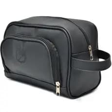 Necessaire Masculina Organizador Bolsa Mala Viagem Porta Maquiagem Feminina Couro Sintético Promoção