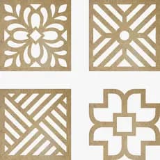 Kit 24 Placa Painel Decorativo Cobogo Vazado Mdf Cru 25x25cm