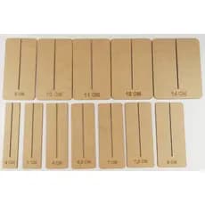 Gabaritos Laço Perfeito Em Mdf 9 Medidas 4 ao 14cm Artesanato e boutique do 4 ao 18cm