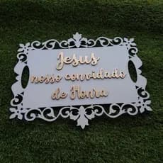 Placa de casamento entrada pajens
