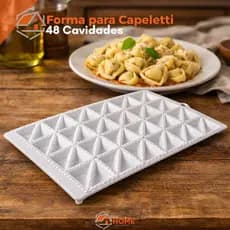 Forma Molde Plástico Para Massa Capeletti 48 Cavidades