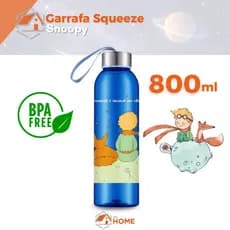 Garrafa De Água Squeeze Pequeno Príncipe 800ml Plástico Infantil