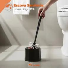 Escova Para Vaso Sanitário Com Suporte Limpeza Banheiro Higiênica