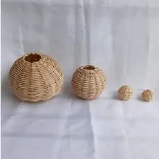 BOLA DECORATIVA - 10, 12, 26, 34 e 39 cm circunferência | Fibra natural