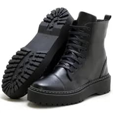 Bota Coturno Feminino Tratorada Cano Médio!!! 028