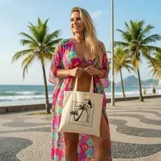 Bolsa Ecobag 100% algodão Estampa SELO