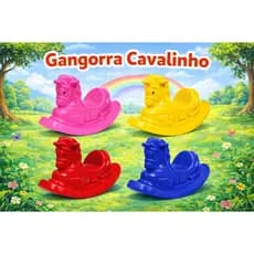 Gangorra Cavalinho Infantil - Várias Cores