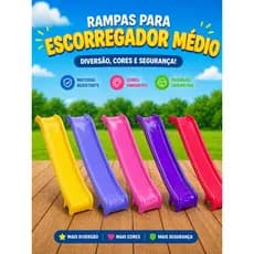Rampa para escorregador médio - 3 Degraus - Peça de reposição