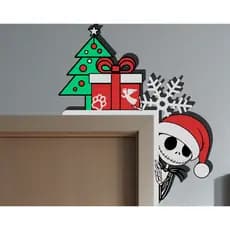 Decoração de Natal para canto de porta