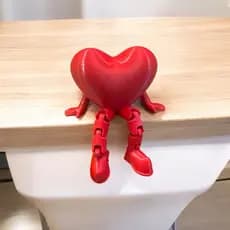 Coração Articulado Impressão 3D