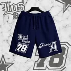 Bermuda Moletom Masculina Estampa LOS ANGELES 78 – Estilo Streetwear Urban Life
