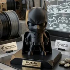 Miniatura Batman  e Low Poly Boneco colecionavel Cavaleiro das Trevas Decore seu setup