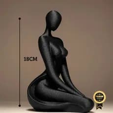 Escultura Mulher Enfeite  Para Casa e Sala Moderna