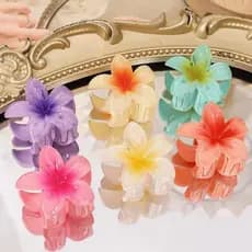 Presilha de Flor Grampo Piranha 8cm Prendedor de cabelo Moda Luxo Sortidas até 12unidades