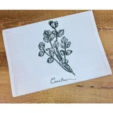 Prato Cru Extra Rústico Estampado Coleção Ervas Aromáticas – 100% Algodão