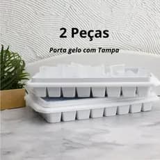 Formas Porta Gelo com Tampa 40 Cubos