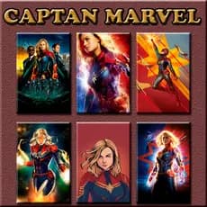 Placas Decorativas Captan Marvel SuperGirl Quadros Decorativos MDF Sala Quarto DC 13x20cm