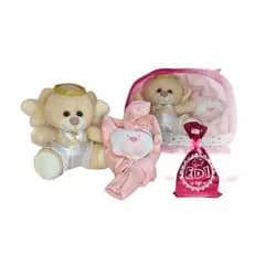 Kit Presente do Bebê Recém Nascido Naninha Bolsa Ursinho Maternidade Infantil ED1 Brinquedos