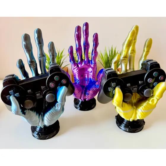 Decoração Suporte de controle de videogame playstation  ps5, ps4, Xbox, Nintendo de mão alienígena em impressão 3D