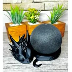 Decoração Suporte Alexa Amazon Echo Dot 5ª geração Dragão bebê