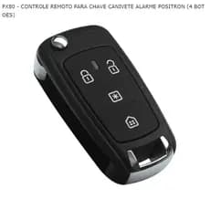 CONTROLE REMOTO PARA CHAVE CANIVETE ALARME POSITRON (4 BOTOES)