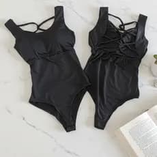 Body Feminino Regata Trançado Costa Nua Bory Sexi Bodi Blusa Regata
