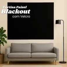 Cortina Blackout Painel Janela PVC 100% Blecaute Com Fita Aderente Várias Cores
