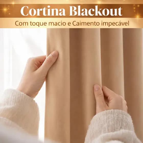 Cortina Quarto Blackout Tecido 2,00 x 1,40 Para Sala Tecido Grosso