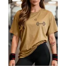 Camiseta Feminina Tshirt Treino Caminhada Crossfit Academia Musculação Fitness Gym Cardio Blusinha