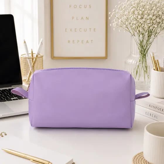 Necessaire Média Feminina Organizador de Maquiagem Multiuso Bolsa Viagem com Zíper