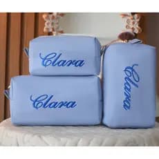 Kit Necessaire Personalizado 3 Peças Feminina Organizador