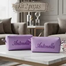 Kit 2 Necessaires P Personalizado feminina/Masculina