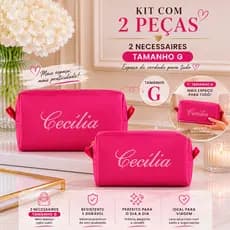 Kit 2 Necessaires G Personalizado feminina/Masculina LUXO