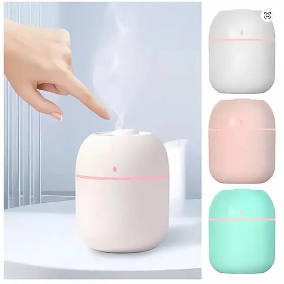 Umidificador de Ar Portátil USB com Luz LED 220 ML