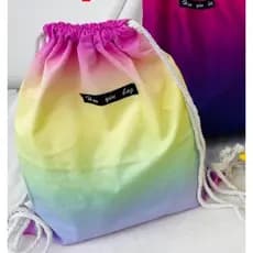 Mochila Saco Academia Esportiva Unissex Resistente com Degradê e Impermeável