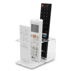 Organizador Suporte 3 Controle Porta Controle Remoto De TV em Acrílico Flutuante