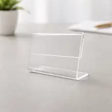 Kit 20 Porta Display Preço Etiqueta Acrílico Cristal 5x3cm Para Vitrine Balcão