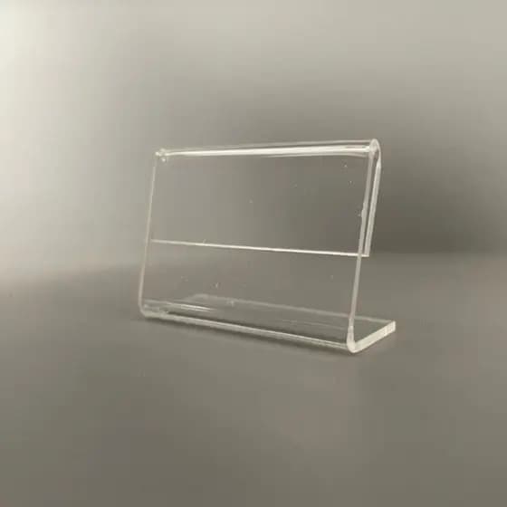 Kit 30 Display Preço Acrílico Cristal 5x3cm Organização Loja Padaria