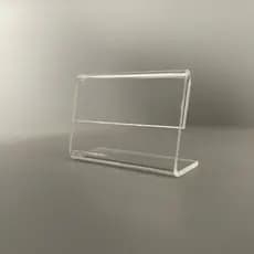 Kit 30 Display Preço Acrílico Cristal 5x3cm Organização Loja Padaria