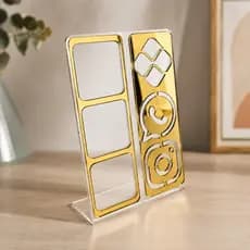 Placa QR Code Acrílico Espelhado Display Balcão Pix Instagram WhatsApp