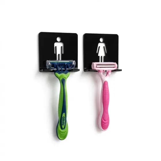 Suporte De Lâmina De Barbear Conjunto Feminino Masculino Parede Banheiro Organizador