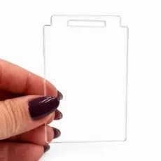 Kit Medalha Para Personalização Em Acrílico 5cm Quadrada Lisa